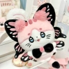 The original fantasy creature from the Fantasy Island of Cat Ball - Mili, a cute plush butterfly kitten with small feet pendant, approximately 14cm animal-shaped cotton plush doll ML14-03 details Picture